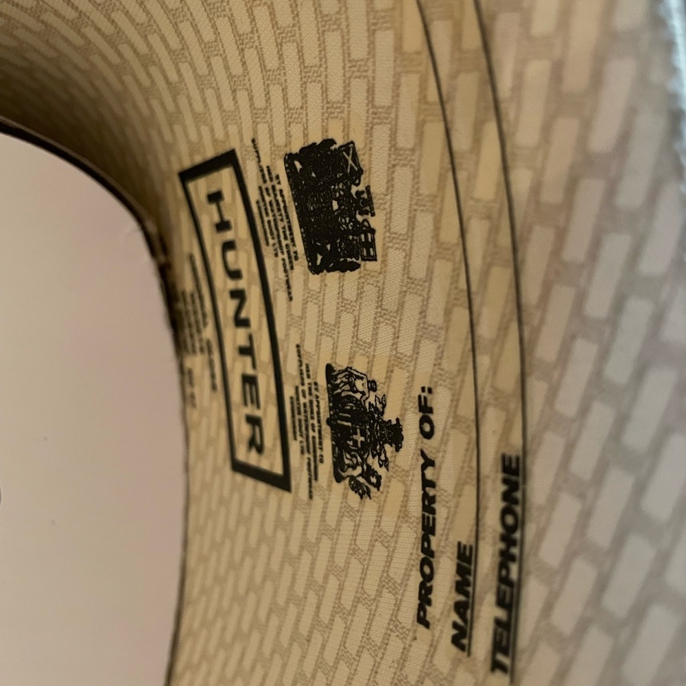 Hunter NWOT Tall Black Rain Boot Size 37 - Picture 4 of 7